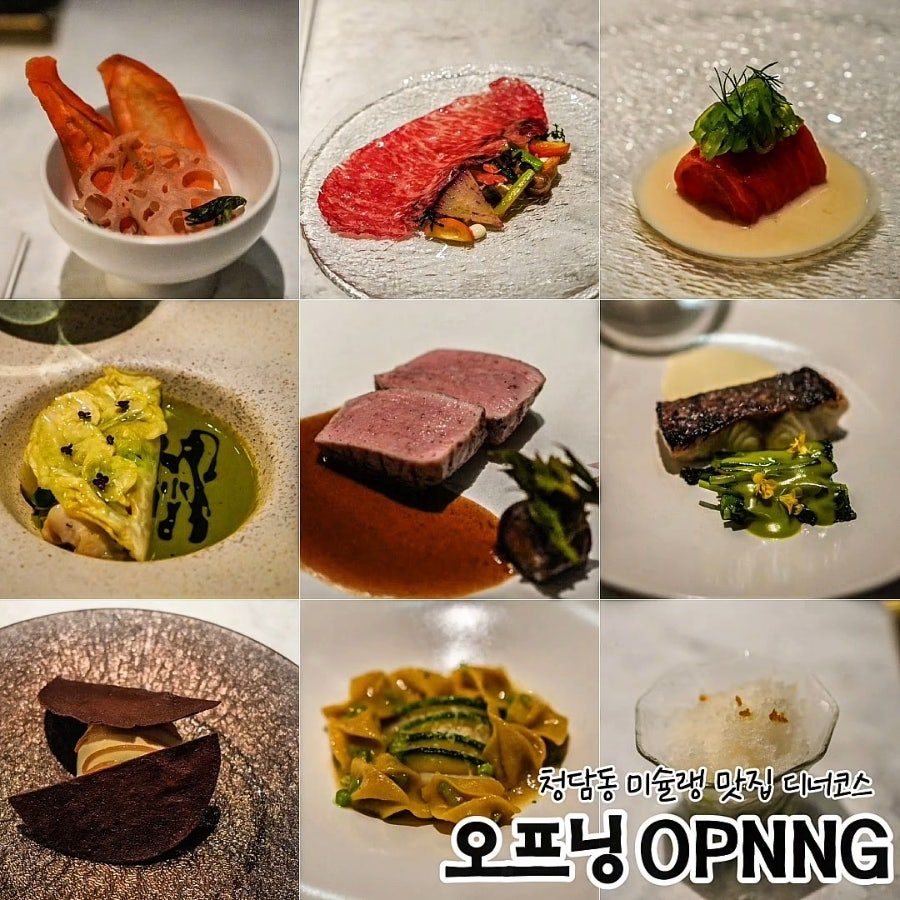 청담동 와인바 오프닝(OPNNG) 미슐랭 파인다이닝 와인 페어링 후기