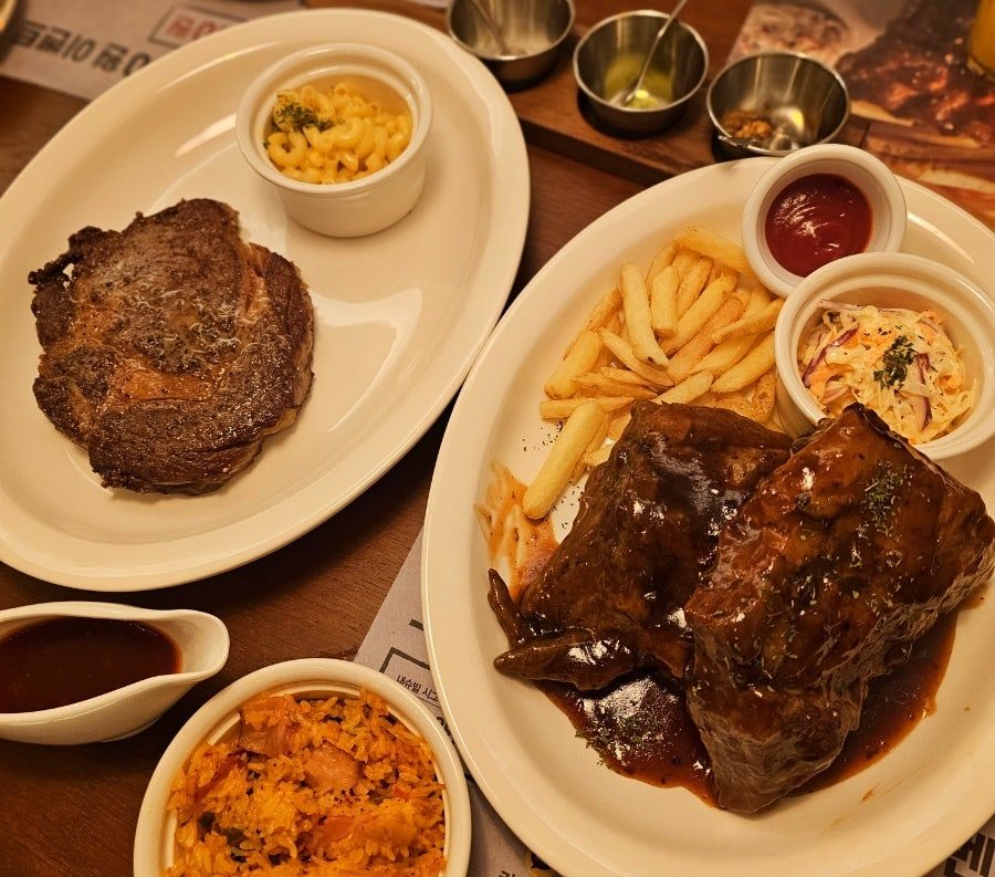 도곡역 맛집 내슈빌 스테이크하우스, 폭립까지 나오는 패밀리세트 후기